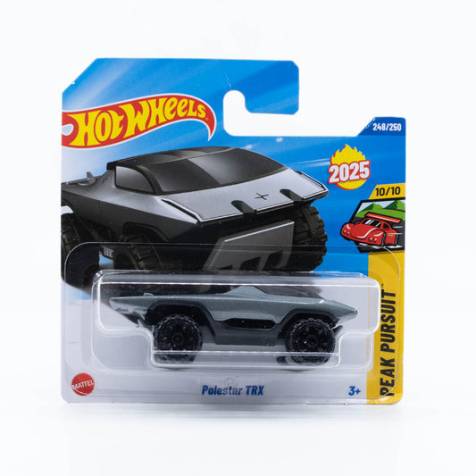 Hot Wheels Polestar TRX diecast car in 1:64 scale, collectible electric SUV model.
