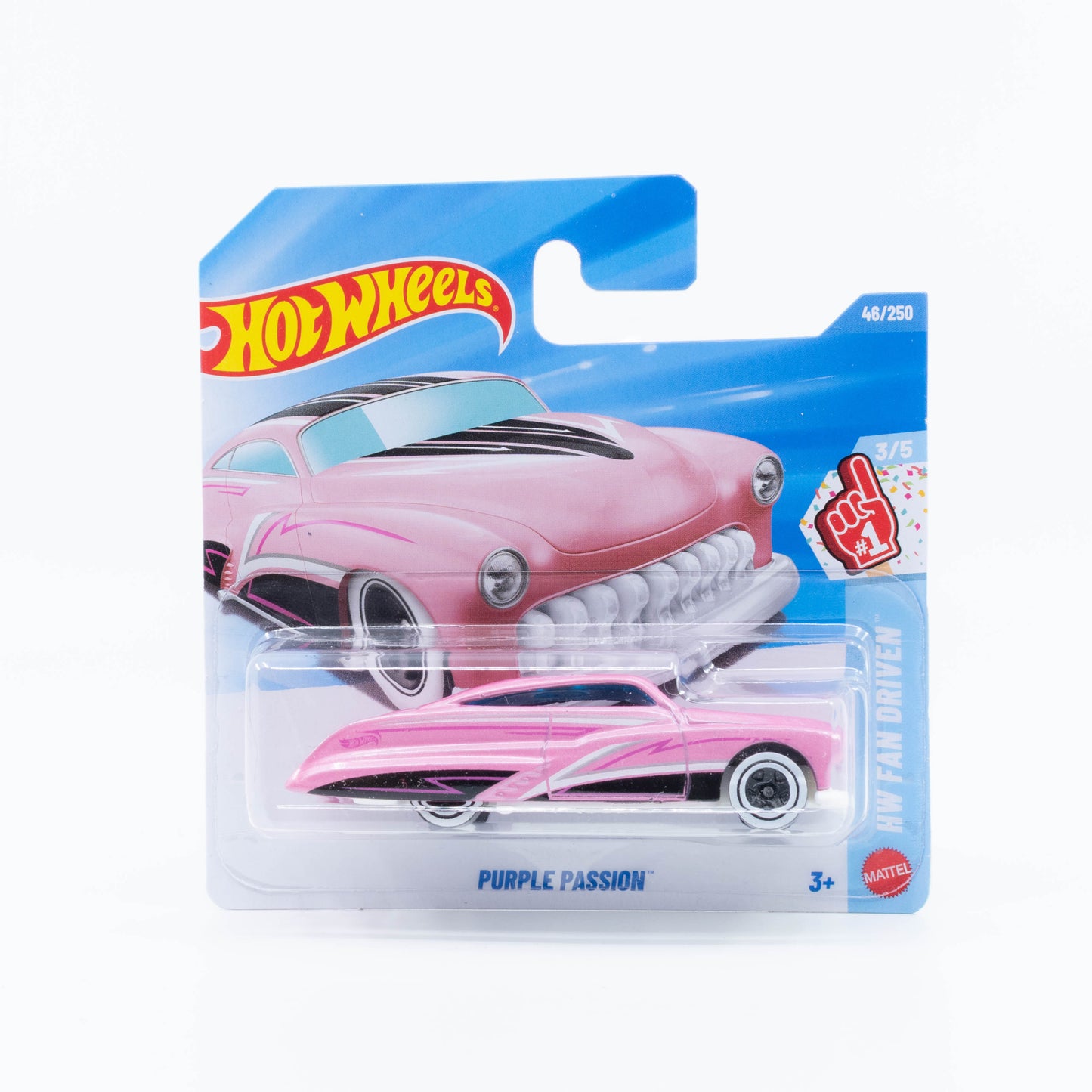 Hot Wheels 1:64 Purple Passion pink classic custom fantasy car die-cast model.