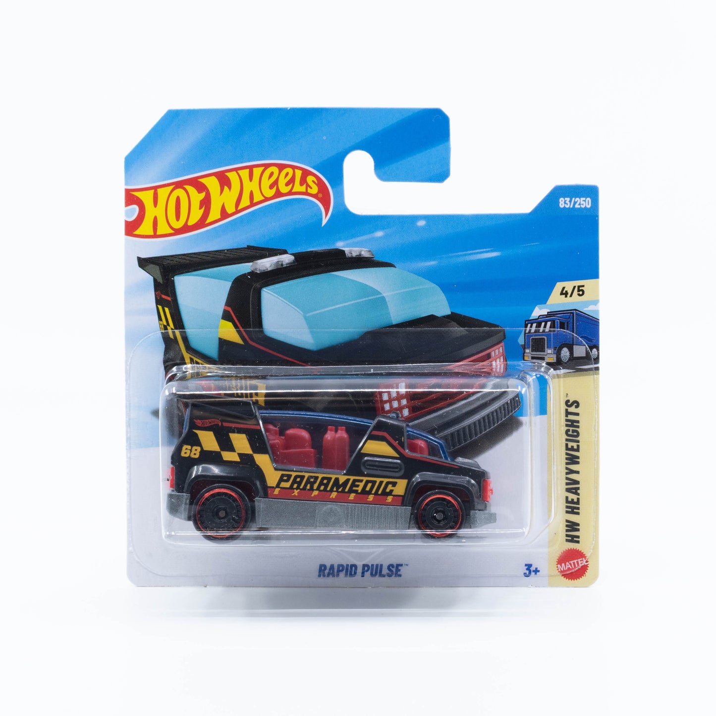 Hot Wheels 2026 Basic Rapid Pulse black Paramedic Express ambulance fantasy rescue vehicle 1:64