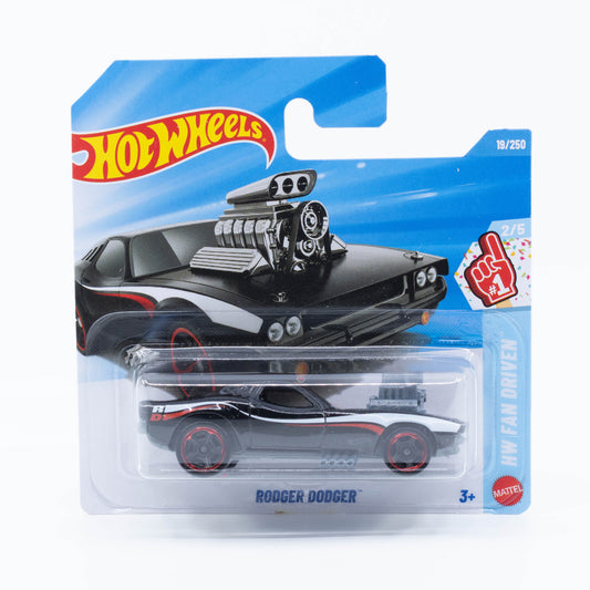 Hot Wheels 1:64 Rodger Dodger black 2026 mainline second color diecast car