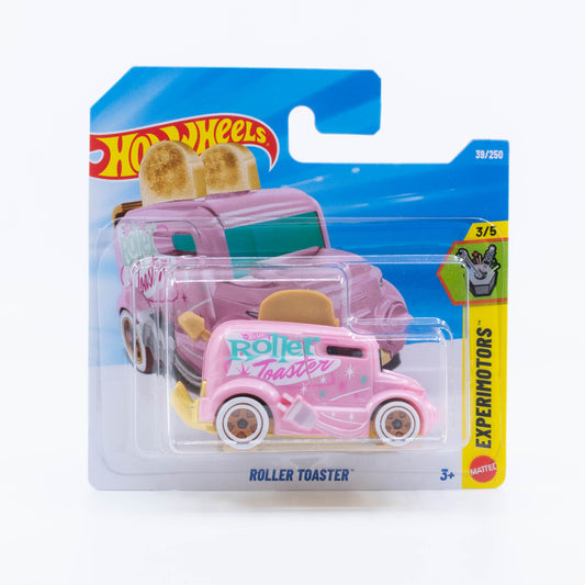 Hot Wheels Roller Toaster fantasy vehicle in pink from the 2026 Basic Line.