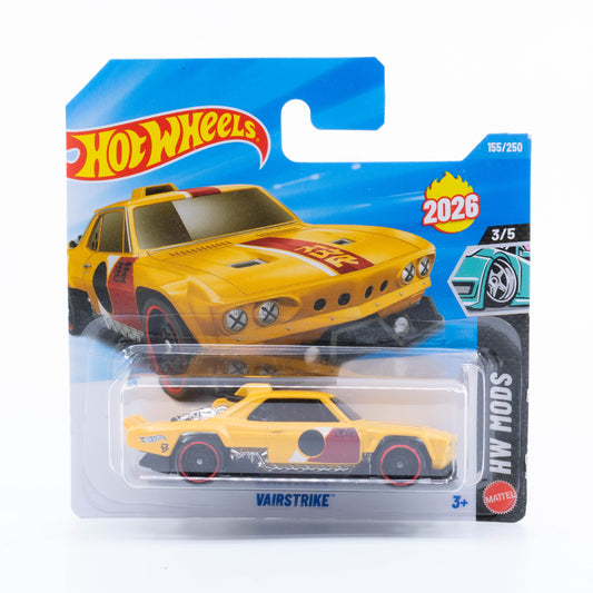 Hot Wheels Vairstrike custom Corvair diecast model with aggressive styling