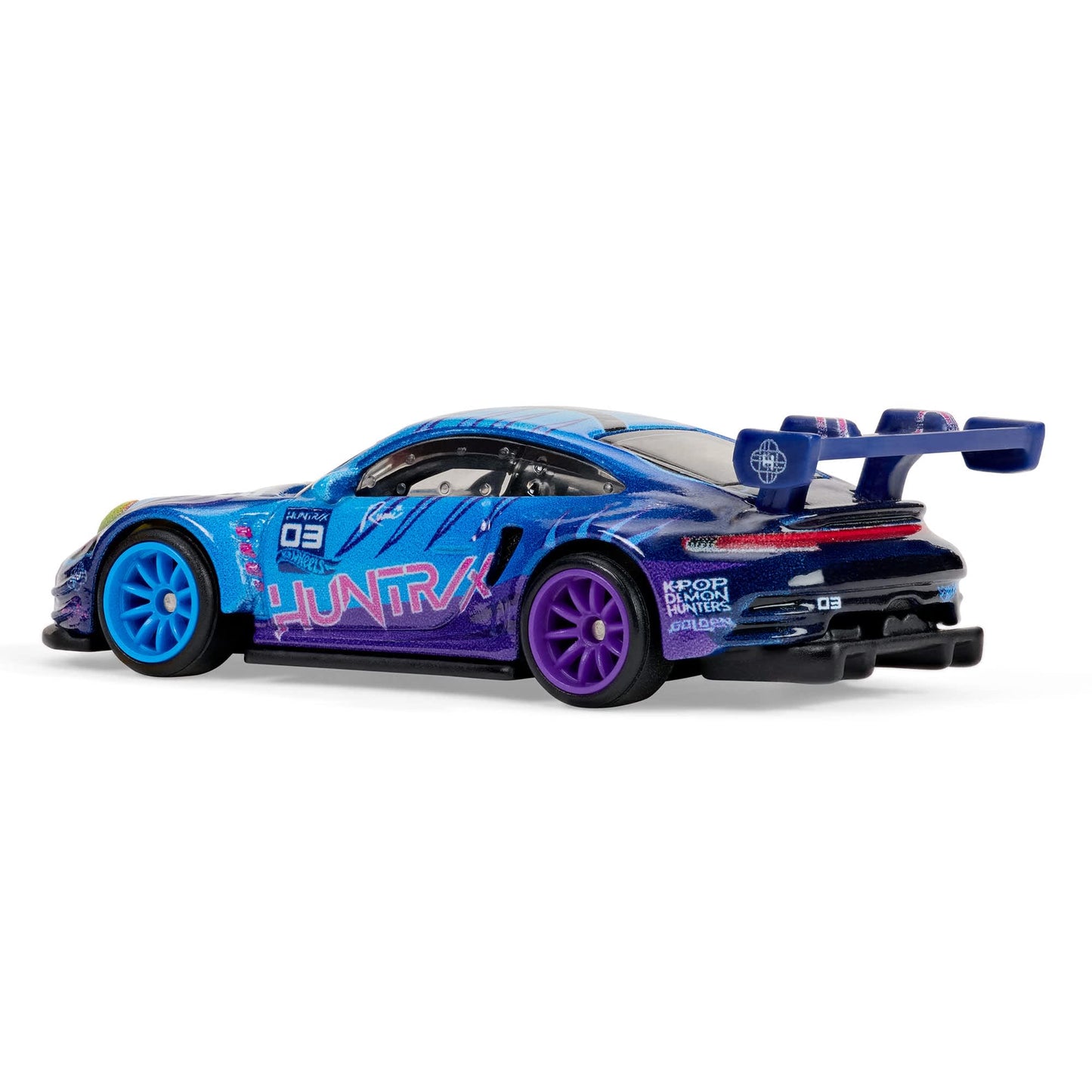 Hot Wheels KPop Demon Hunters Porsche 911 GT3 R SDCC 2026 featuring Derpy.