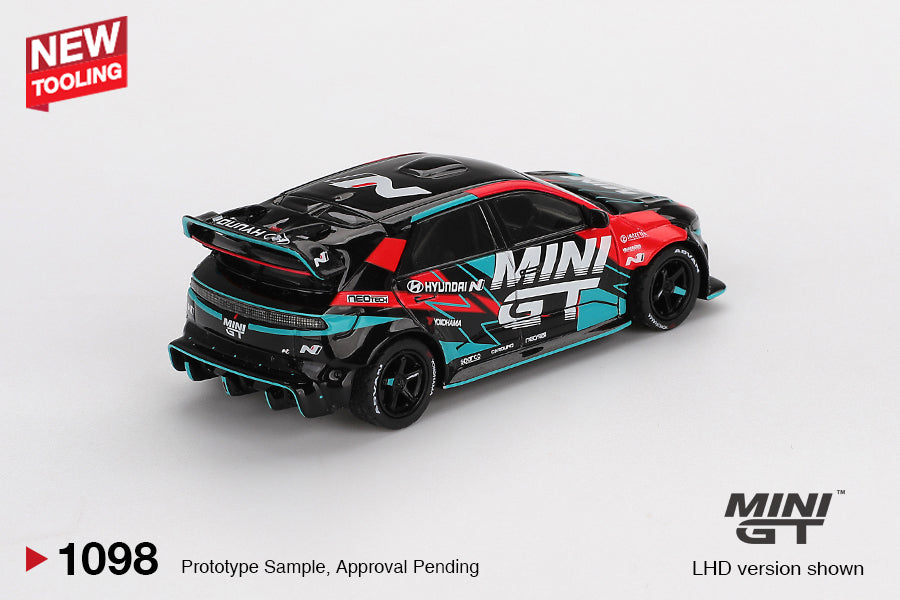 Mini GT 1:64 Hyundai Ioniq 5N RS-01T Tokyo Auto Salon 2025 diecast model car. Back