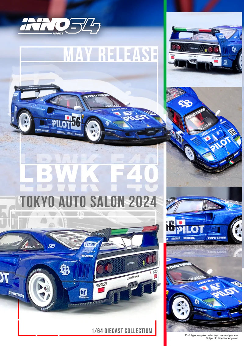 (Pre-Order) INNO64 - LBWK F40 Tokyo Auto Salon 2024 Blue