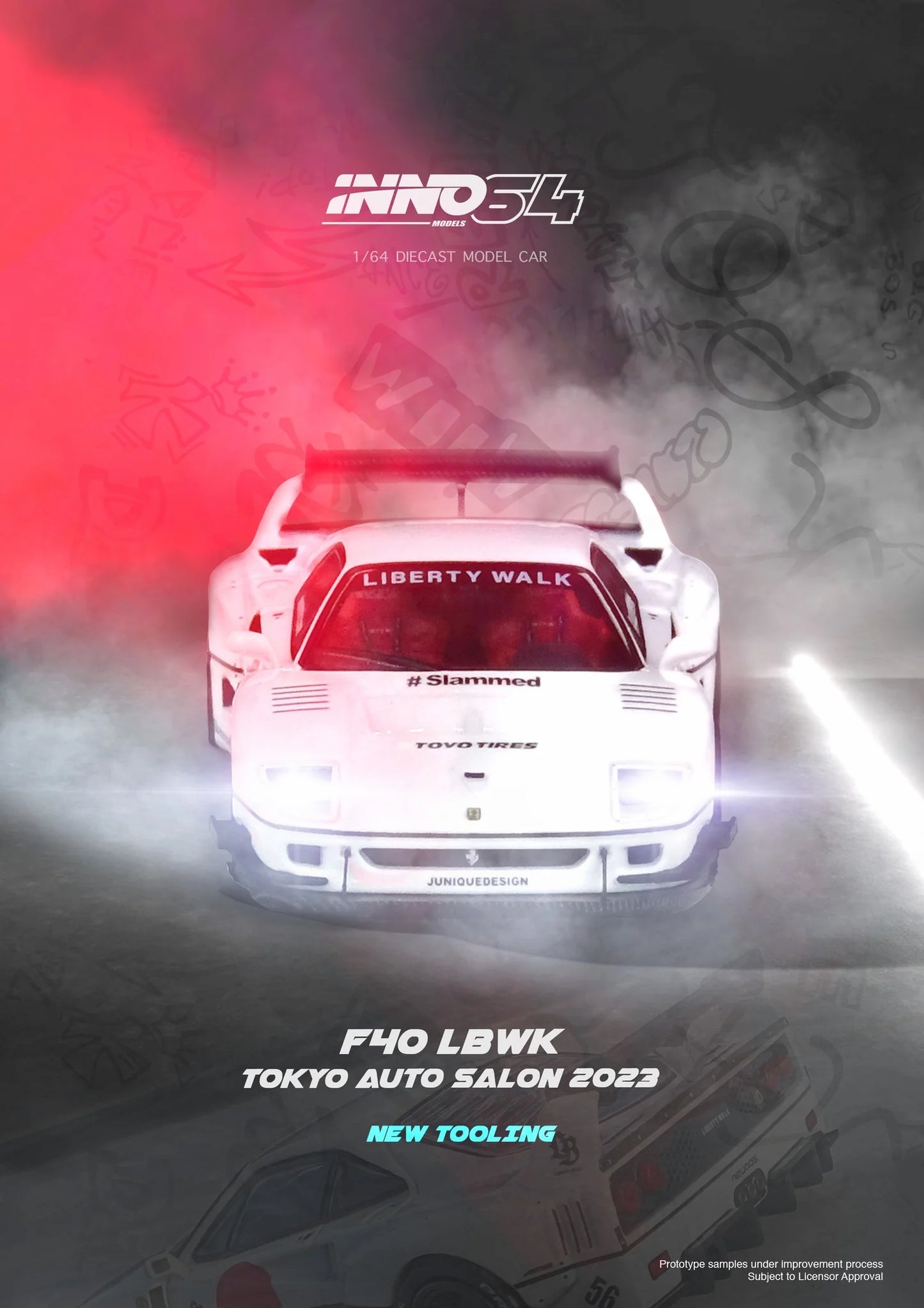 (Pre-Order) INNO64 - Liberty Walk F40 Tokyo Auto Salon 2023