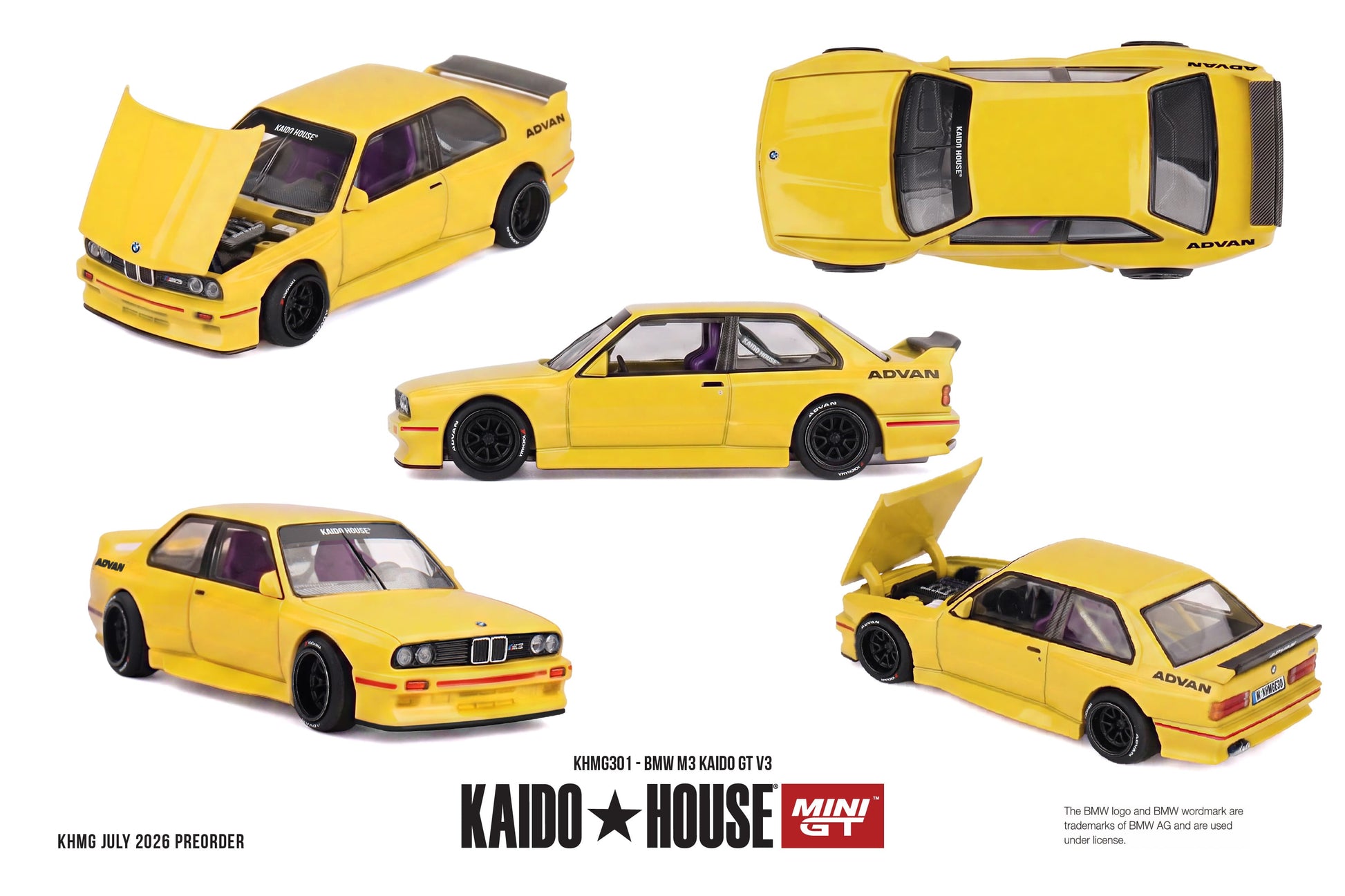 Kaido*House 1989 BMW M3 E30 Kaido GT V3 with opening hood.