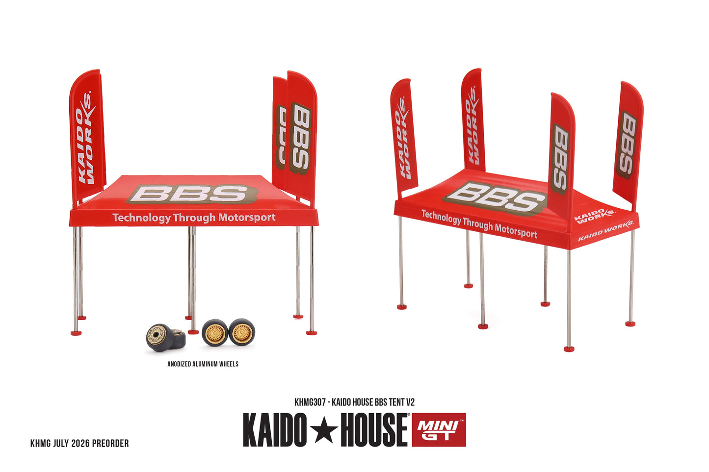 Kaido*House Tent BBS V2 2026 in 1:64 scale.