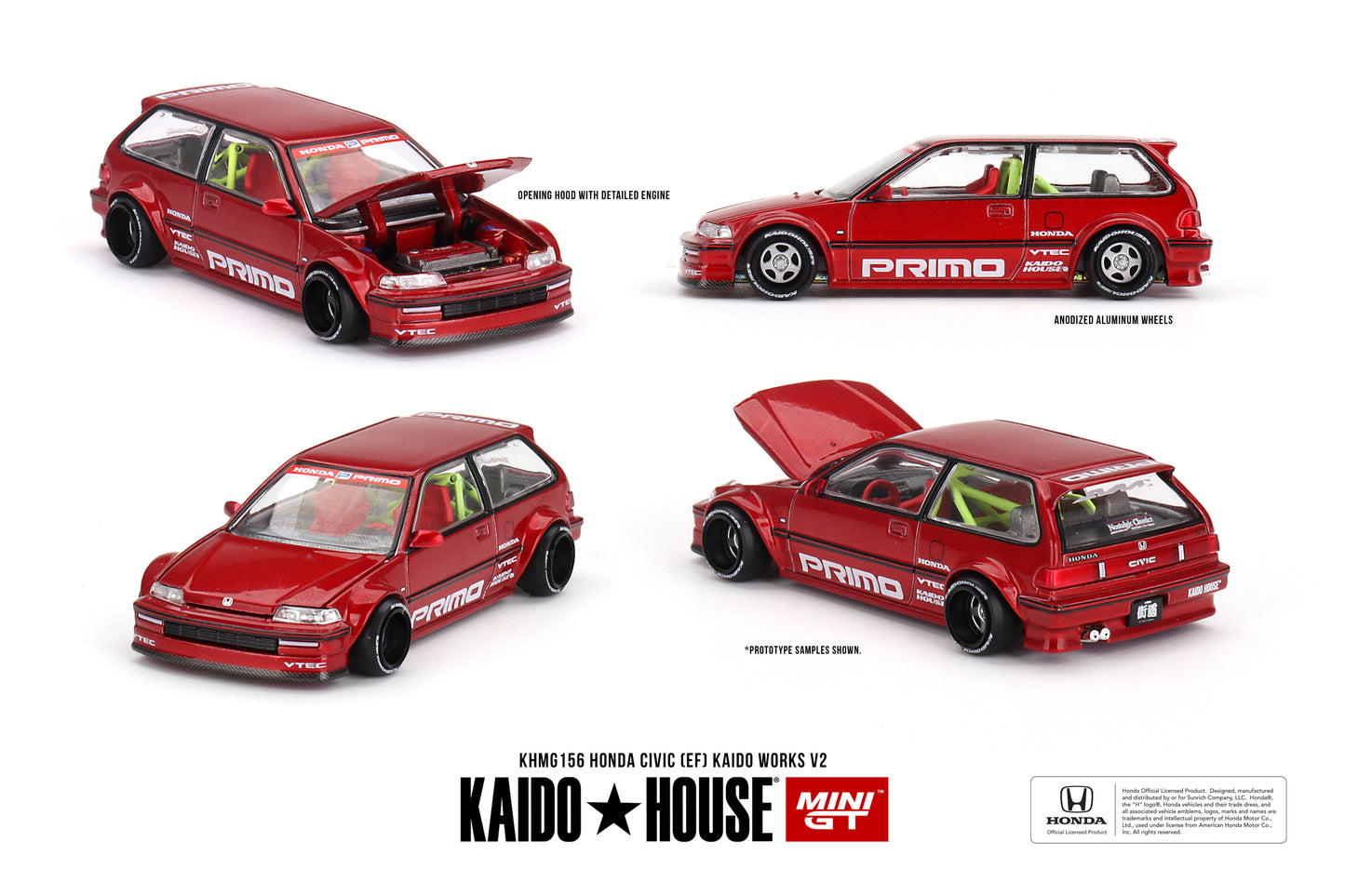 (Pre-Order) Kaido*House - Honda Civic (EF) Kaido Works V2 1987