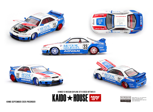 Kaido*House 1:64 Nissan GTR R33 BFTHR V1 1995 custom diecast model car