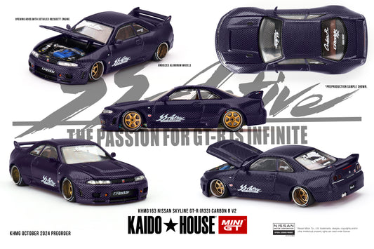 (Pre-Order) Kaido*House - Nissan Skyline GT-R (R33) Active Carbon R V2 1995