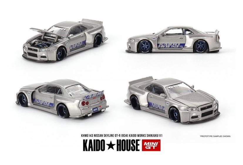 (Pre-Order) Kaido*House - Nissan Skyline GT-R (R34) Kaido Works Shinjuku V1 1999