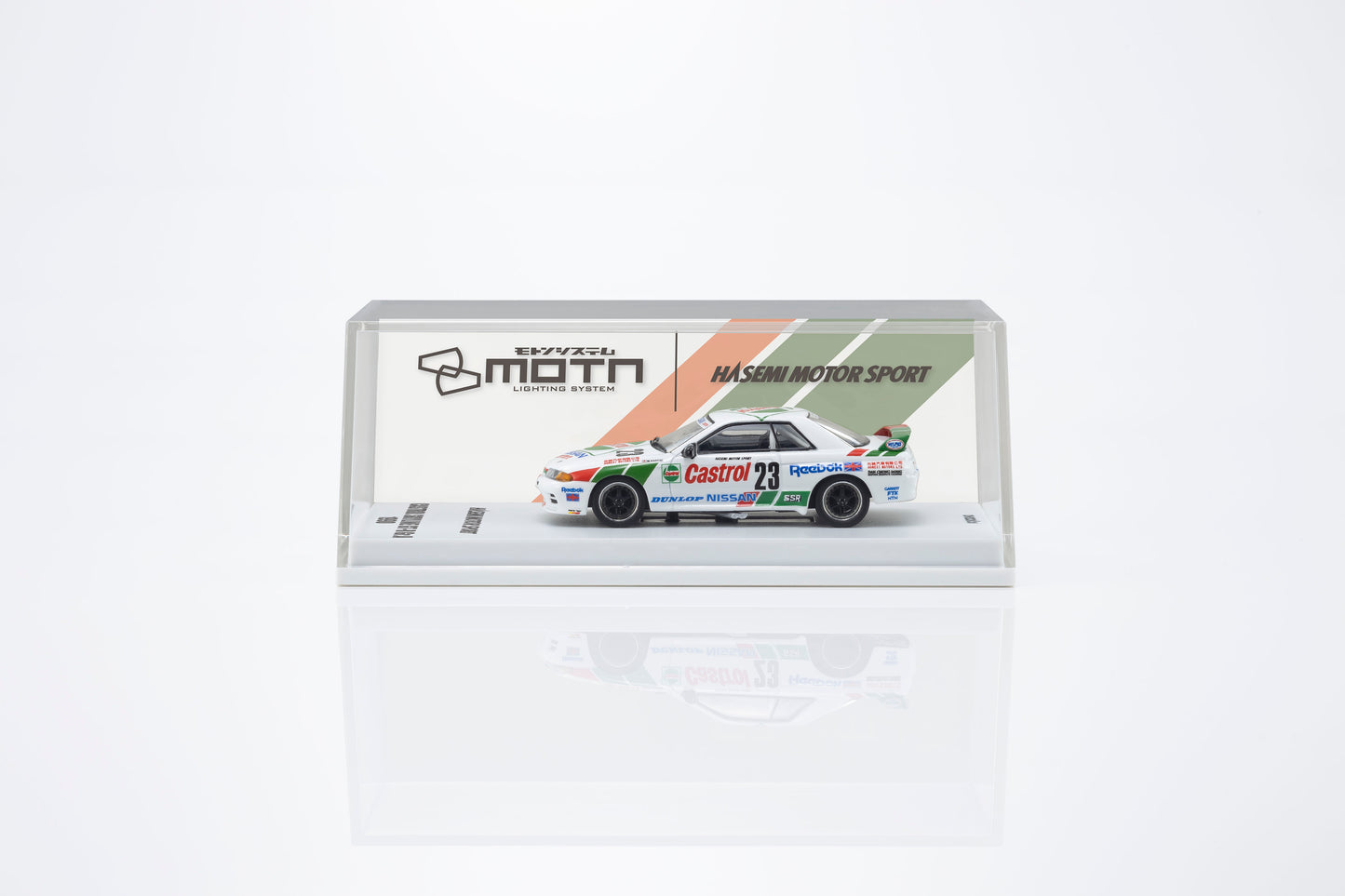 Kyosho 1:64 Castrol Nissan Skyline GT-R R32 Gr.A 1990 #23 with LED lights