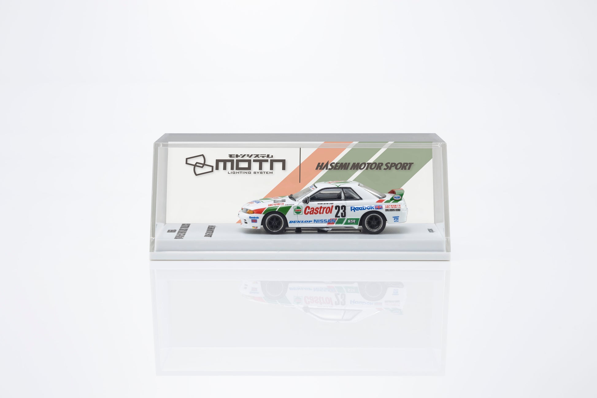 Kyosho 1:64 Castrol Nissan Skyline GT-R R32 Gr.A 1990 #23 with LED lights