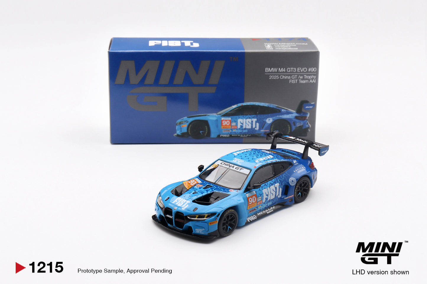 (Pre-Order) Mini GT - BMW M4 GT3 EVO #90 FIST Team AAI 2025 China GT LHD/China Packaging