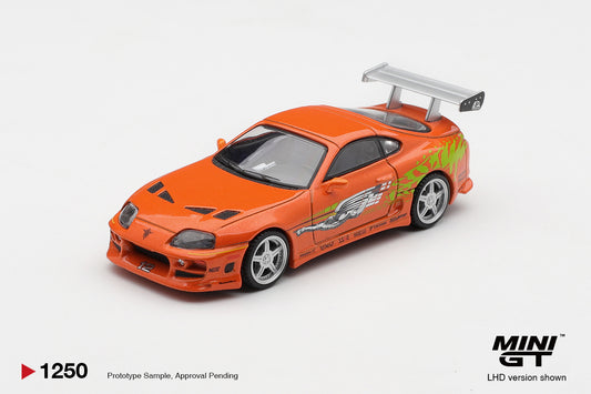 Mini GT Toyota Supra MK4 ROMEX Brian OConner Fast and Furious 1:64. Front