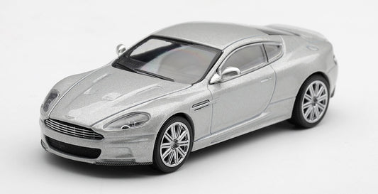 Mini GT 2008 Aston Martin DBS in Lightning Silver.