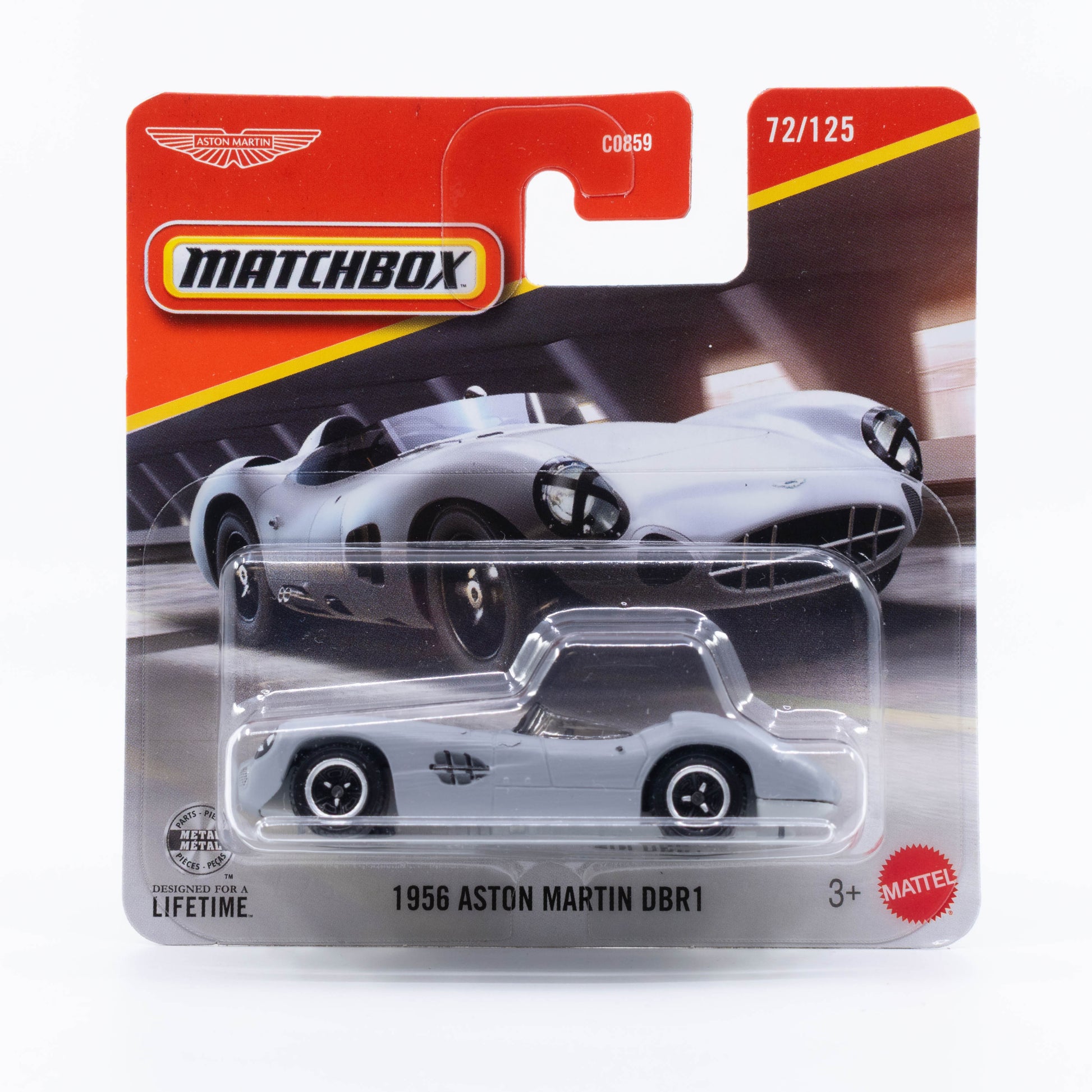 Matchbox 1956 Aston Martin DBR1 from the 2026 Basic Line.