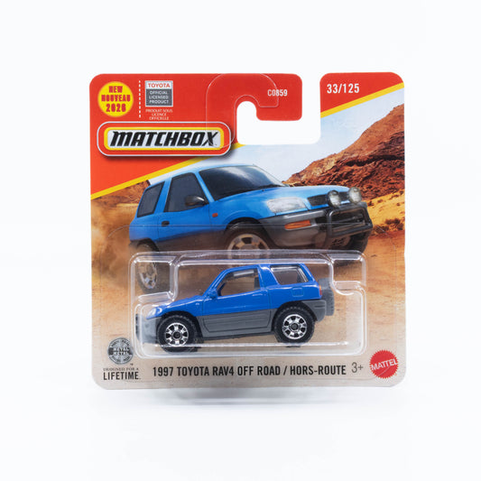 Matchbox basic 1997 Toyota RAV4 Off Road blue new casting classic SUV 1:64 model