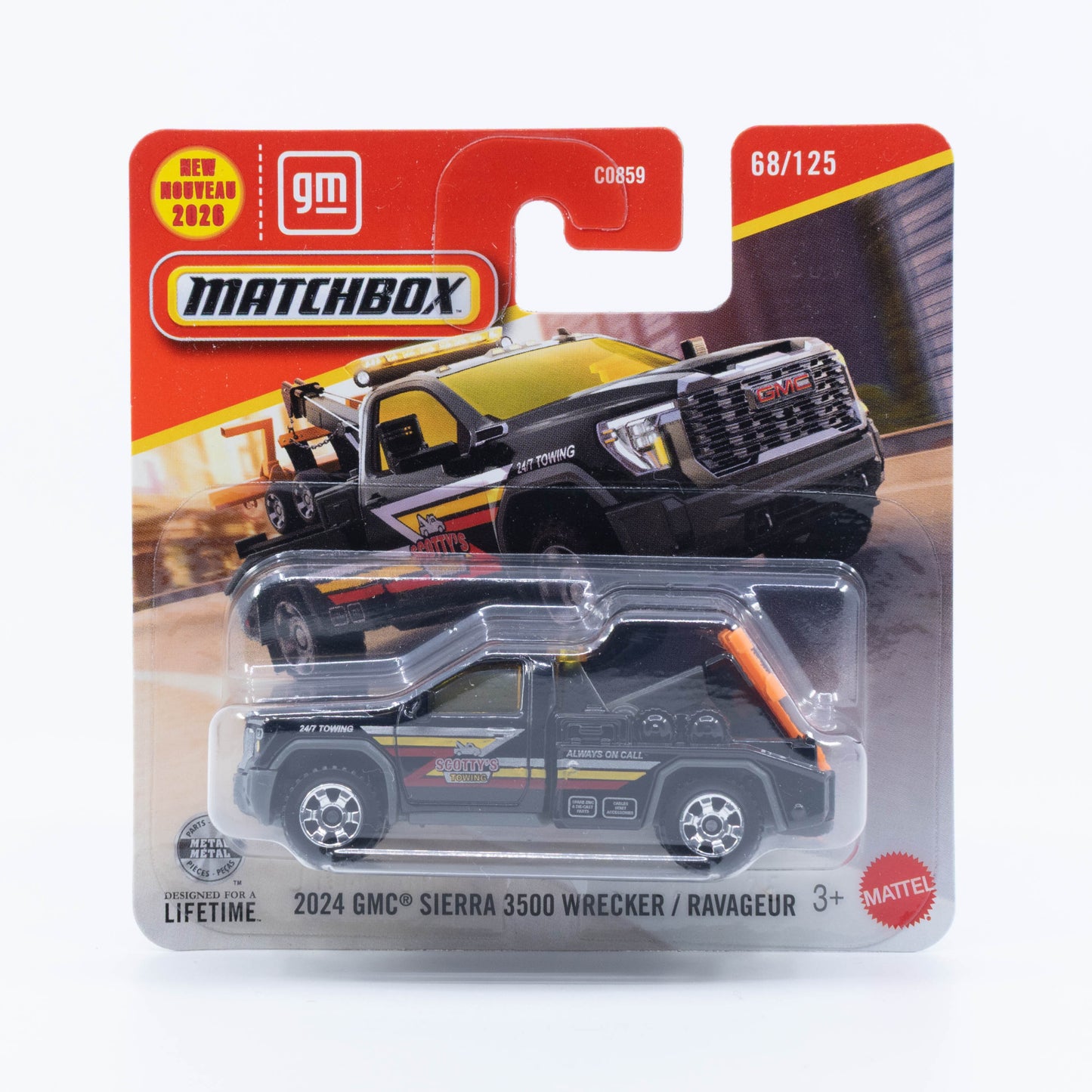Matchbox 2024 GMC Sierra 3500 Wrecker black new model 1:64 diecast