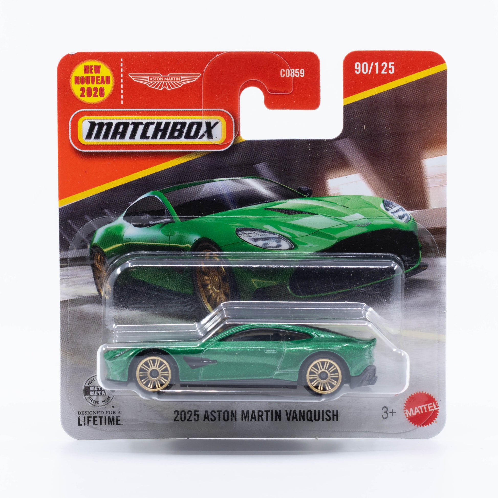 Matchbox 2025 Aston Martin Vanquish from the 2026 Basic Line.
