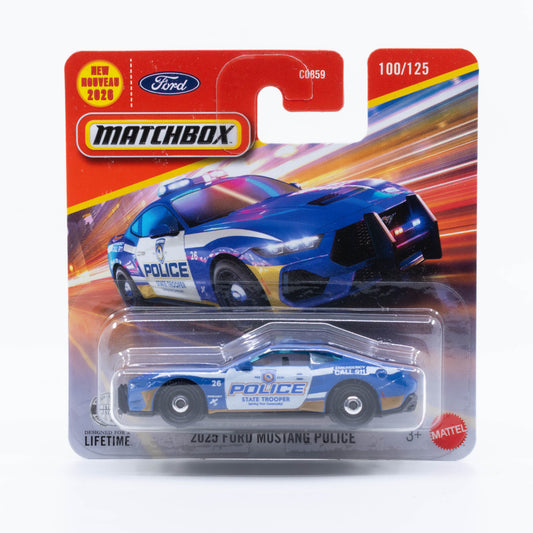 Matchbox 2025 Ford Mustang Police from the 2026 Basic Line.