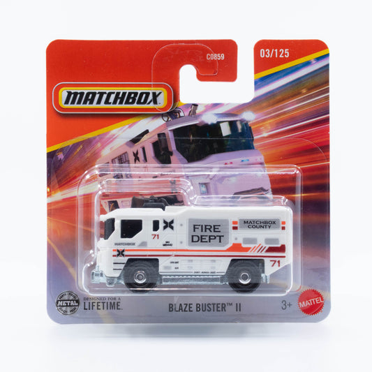 Matchbox 1:64 Blaze Buster II diecast fire truck emergency vehicle