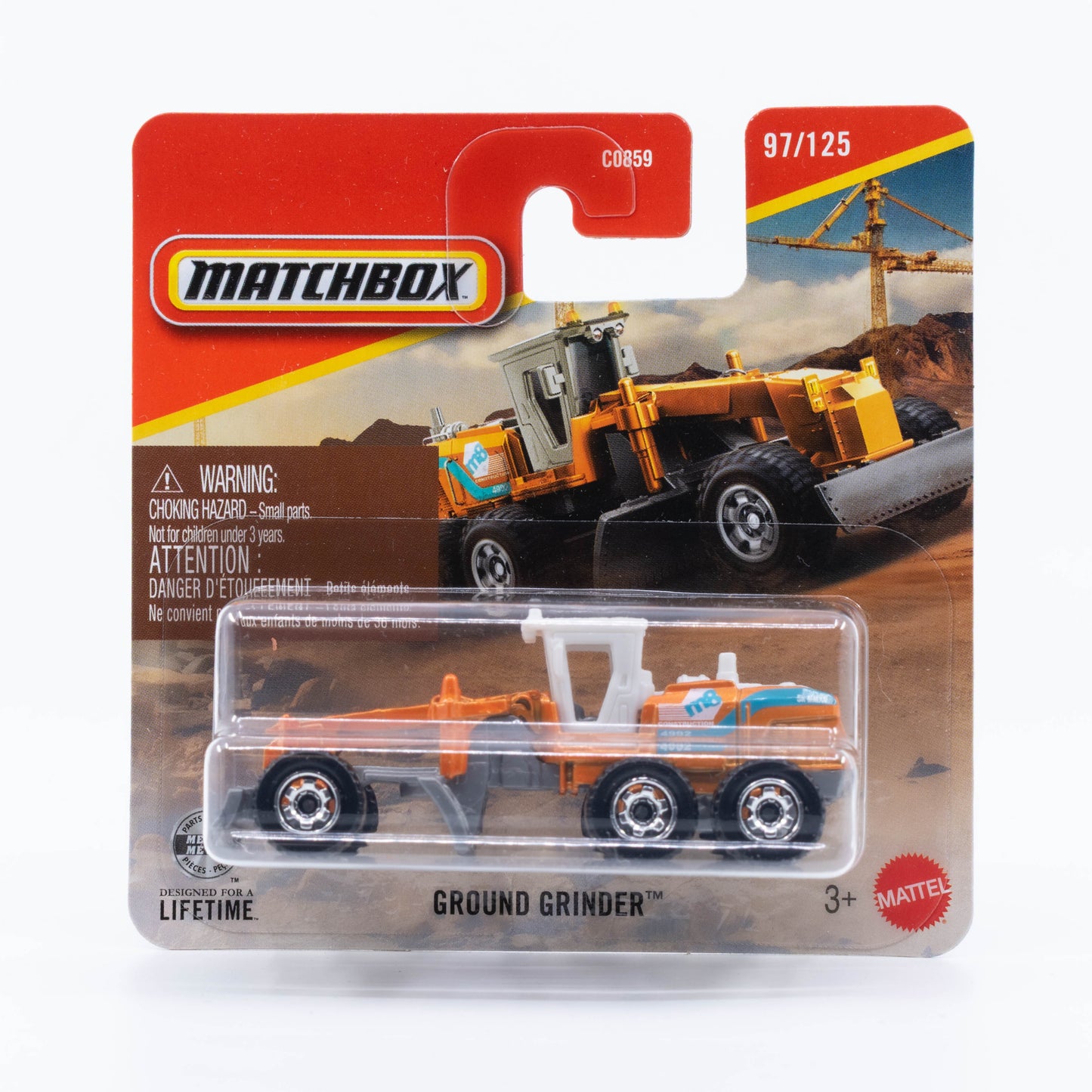Matchbox Ground Grinder construction machine from the 2026 Basic Line.