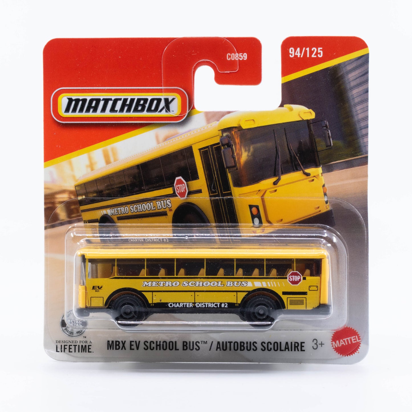 Matchbox MBX EV School Bus from the 2026 Basic Line.