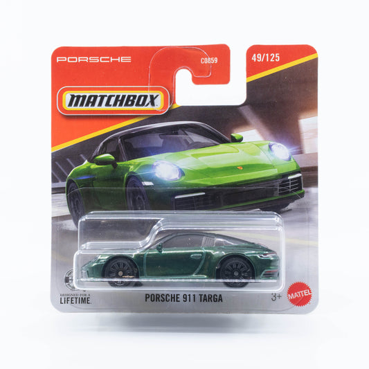 Matchbox 1:64 Porsche 911 Targa dark green sports car diecast model