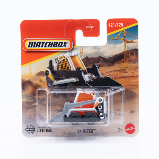Matchbox 1:64 Skidster construction skid steer loader die-cast model.