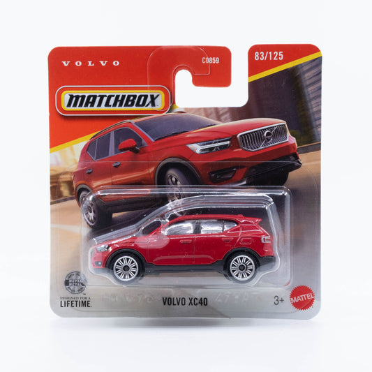 Matchbox Volvo XC40 in red.