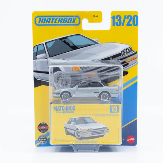 Matchbox Collectors 1990 Honda Accord CB diecast car model in 1:64 scale with classic sedan design
