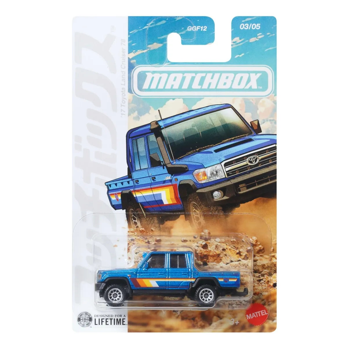 Matchbox Japanese Series 2017 Toyota Land Cruiser 78, a rugged 1:64 diecast model from Toyota's 70 Series.