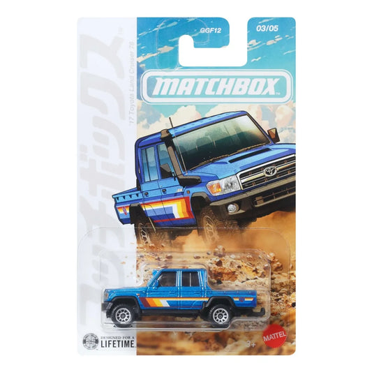 Matchbox Japanese Series 2017 Toyota Land Cruiser 78, a rugged 1:64 diecast model from Toyota's 70 Series.