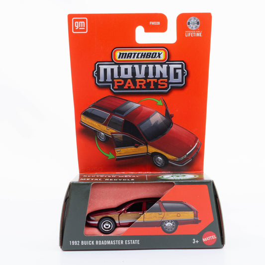 Matchbox 1992 Buick Roadmaster Estate red opening doors 1:64 diecast wagon
