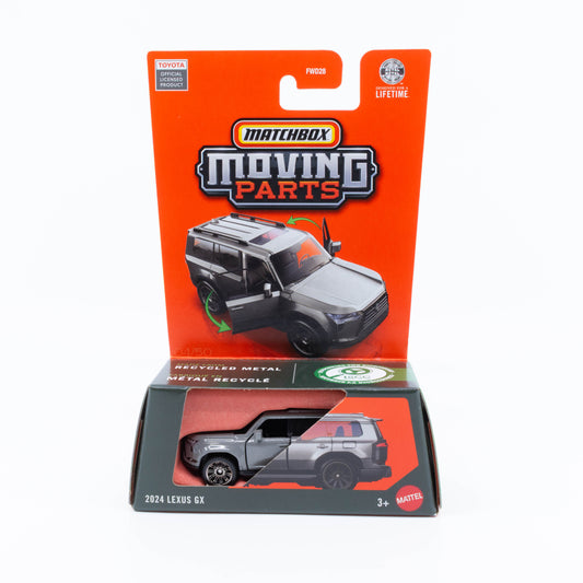 Matchbox Moving Parts 2024 Lexus GX dark grey opening doors diecast 1:64