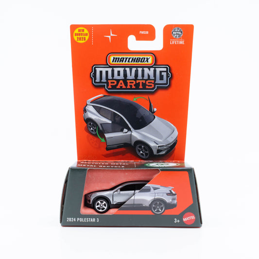 Matchbox Moving Parts 1:64 2024 Polestar 3 diecast model with movable parts