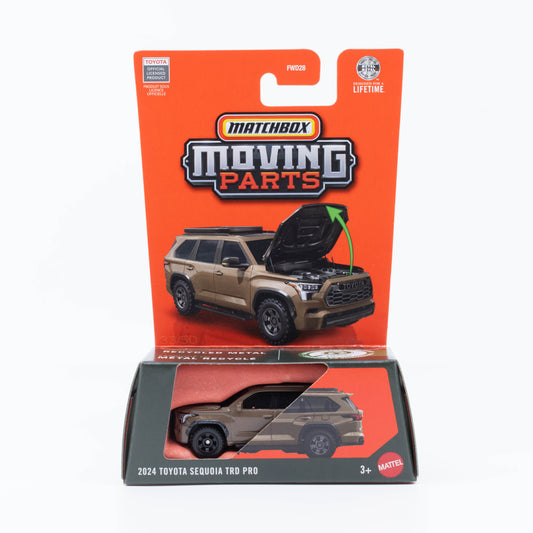 Matchbox 1:64 2024 Toyota Sequoia TRD Pro opening hood diecast SUV model