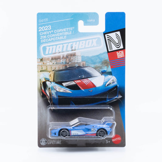 Matchbox Super Cars Series 2023 Chevrolet Corvette Z06 Convertible.