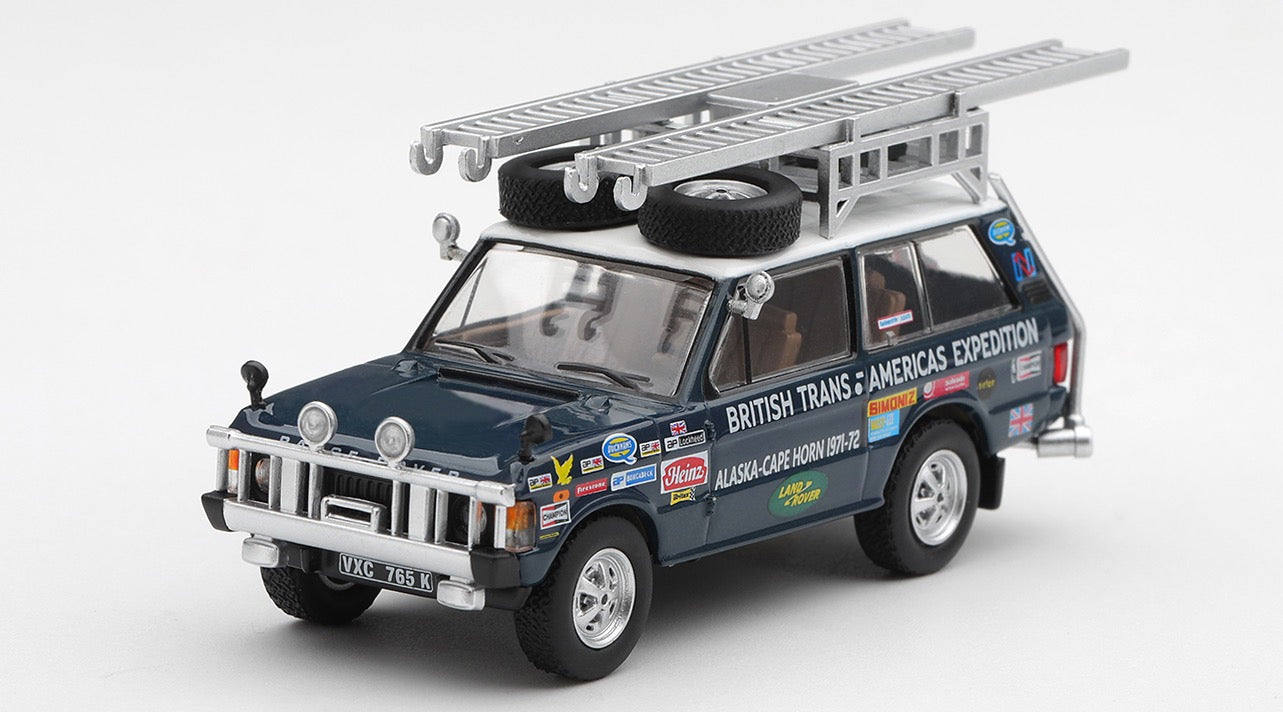 Mini GT 1971 Land Rover Range Rover British Trans-Americas Expedition.