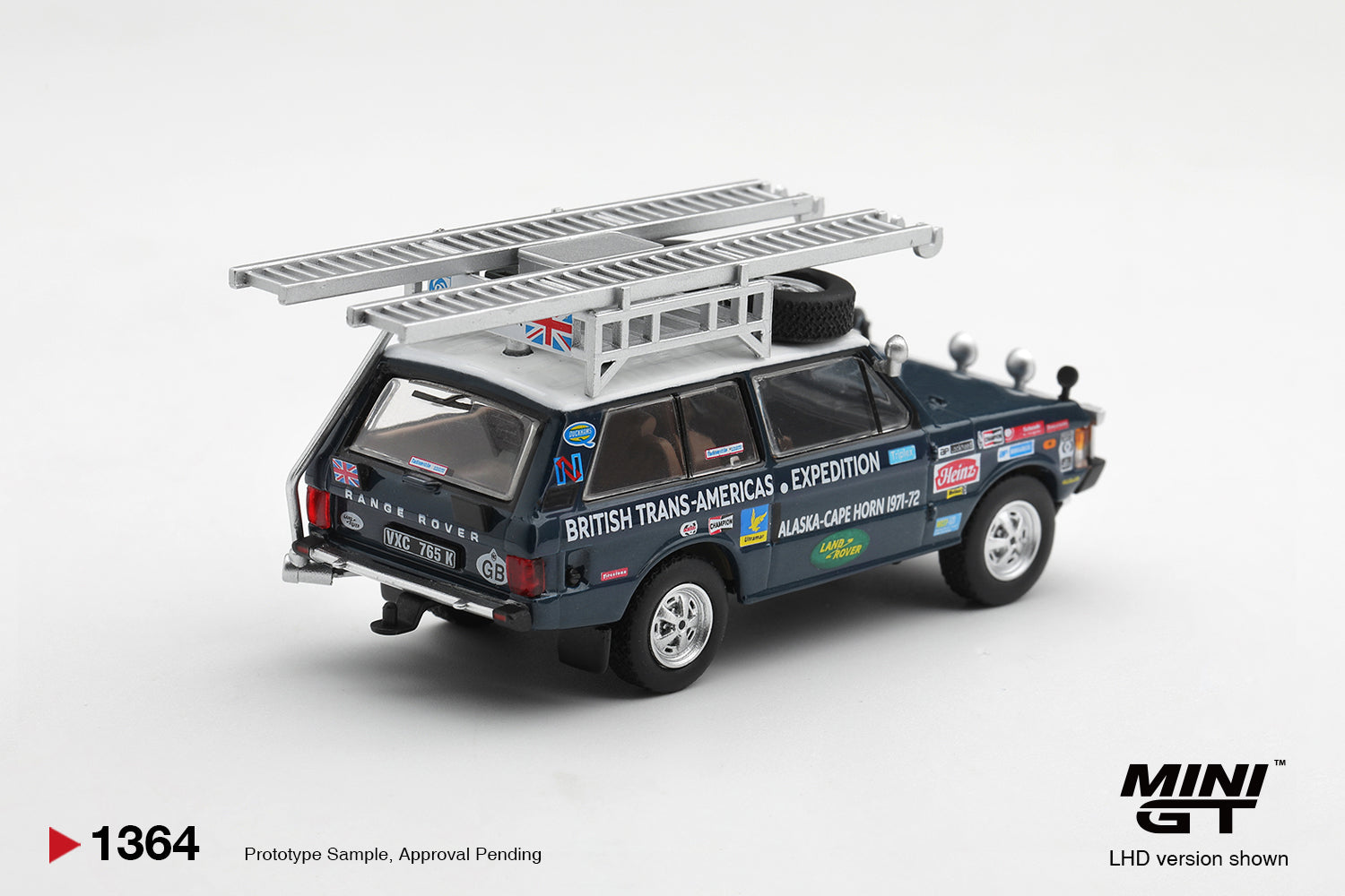 Mini GT 1971 Land Rover Range Rover British Trans-Americas Expedition.