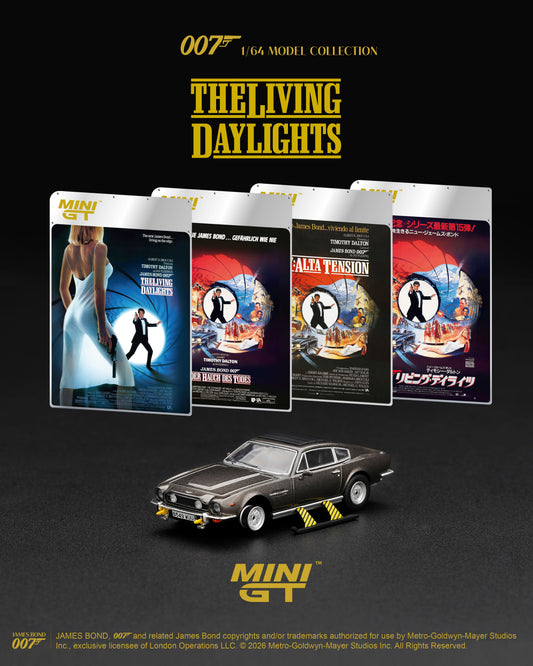 Mini GT Aston Martin V8 Vantage The Living Daylights Weapon On edition.