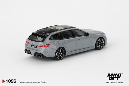 1:64 Mini GT BMW M5 G99 Touring Brooklyn Grey Metallic 2025 – premium die-cast performance wagon model. Back