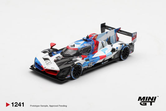 Mini GT BMW M Hybrid V8 GTP #25 Daytona 24h 2024 1:64 diecast model. Front