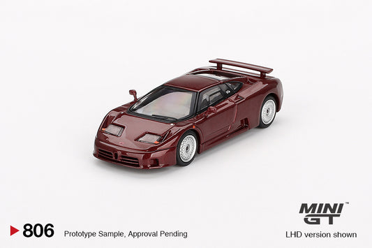 (Pre-Order) Mini GT - Bugatti EB110 GT Dark Red Metallic 1995