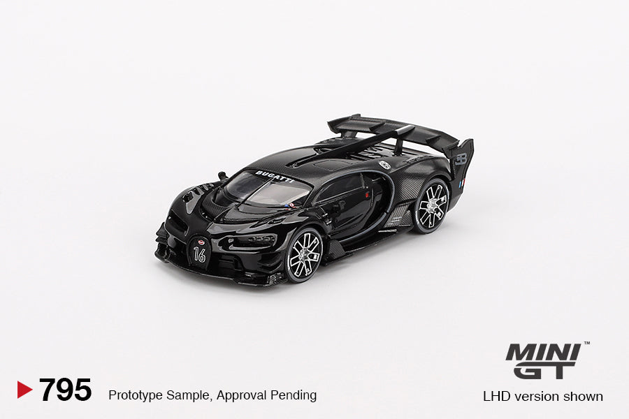 (Pre-Order) Mini GT - Bugatti Vision Gran Turismo Black 2015