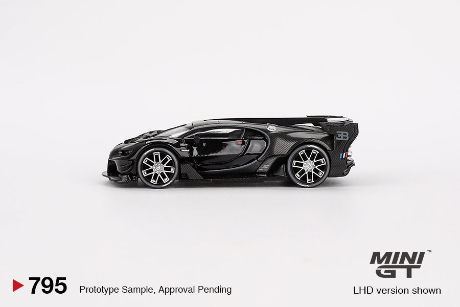 (Pre-Order) Mini GT - Bugatti Vision Gran Turismo Black 2015