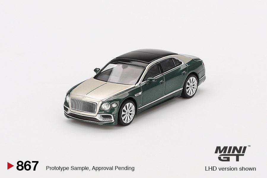 (Pre-Order) Mini GT - Bentley Flying Spur White Sand Verdant 2024