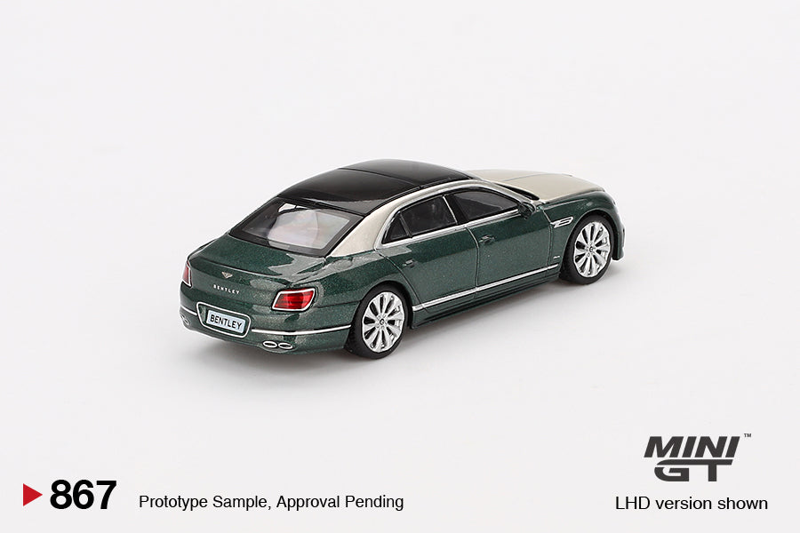 (Pre-Order) Mini GT - Bentley Flying Spur White Sand Verdant 2024